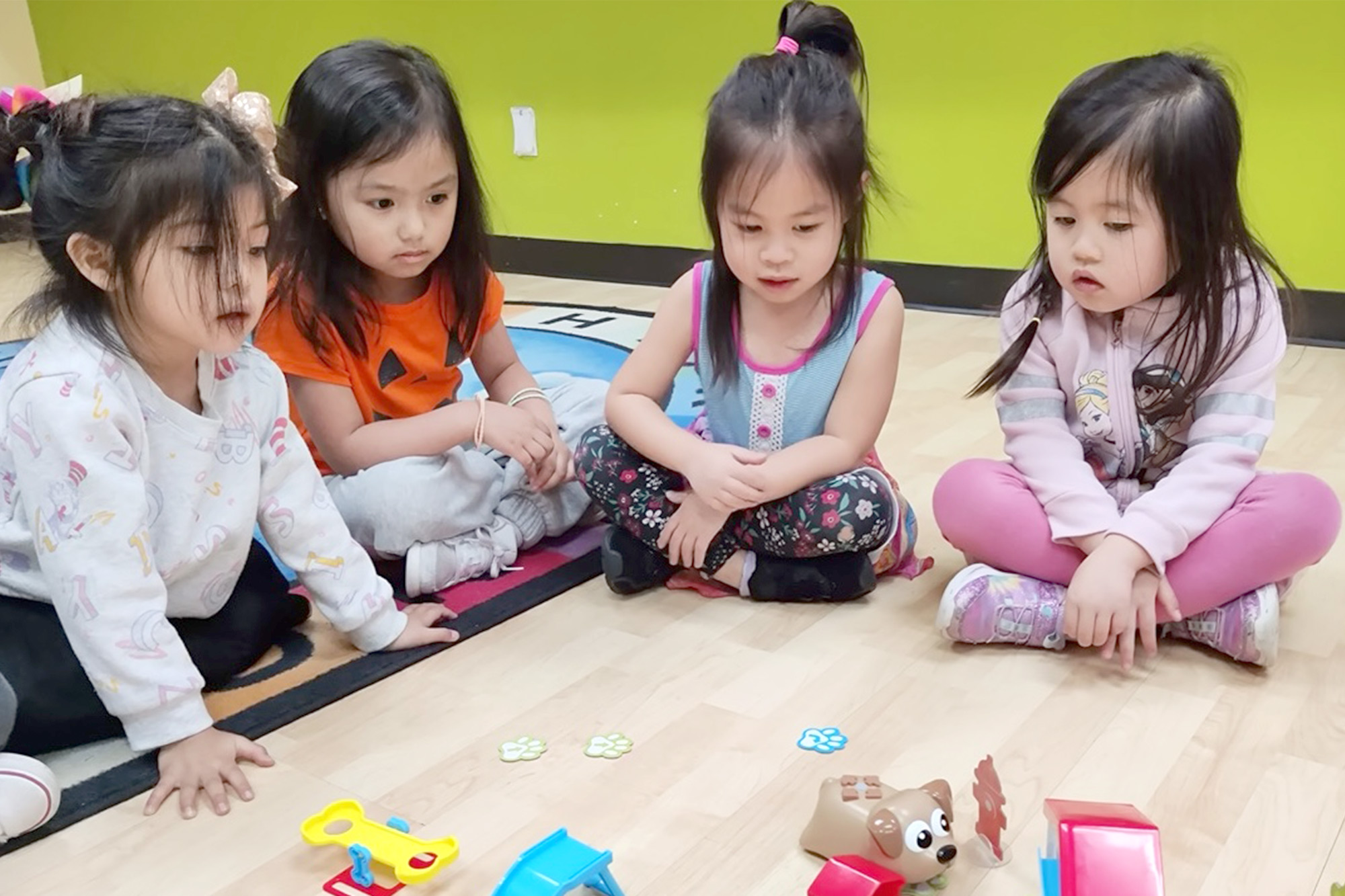 Outdoor play-based activity for transitional kindergarten in Fullerton Preschool